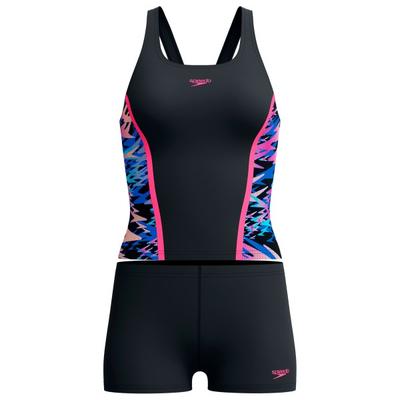 Speedo - Women's Hyperboom Splice Tankini Set - Tankini Gr 42 schwarz