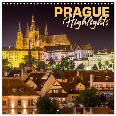 PRAGUE Highlights (Wall Calendar 2026 12 × 12 Inch) CALVENDO 12 Month Wall Calendar