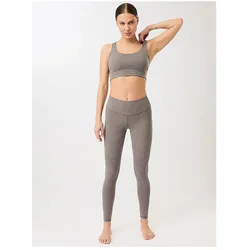 Mandala, Damen, Tights, Yogatight Mono Printed (M), Grau