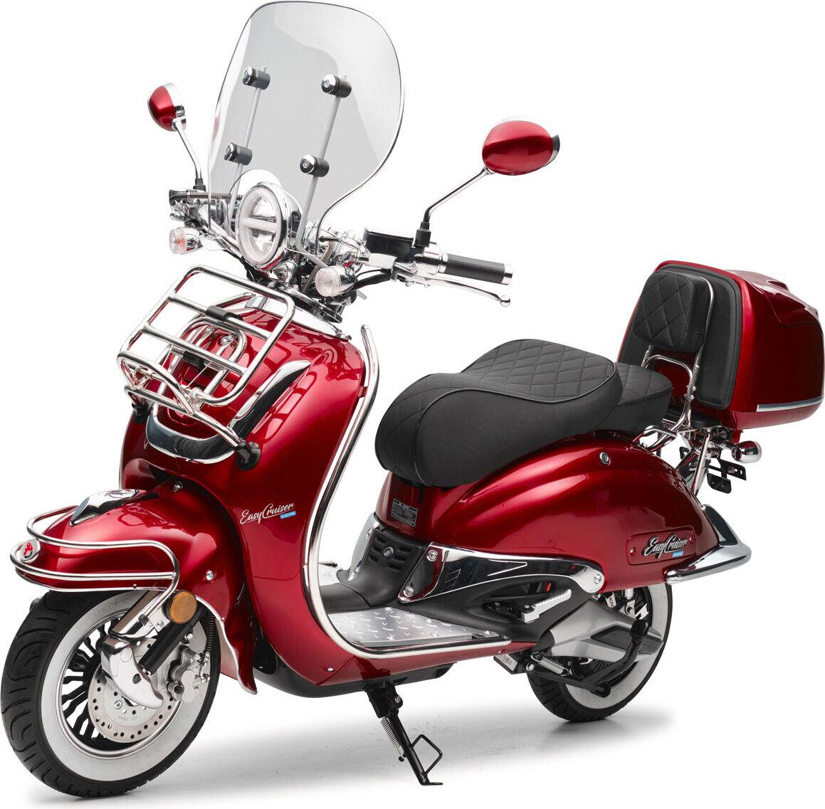 Elektroroller Burnout EasyCruiser Elektro Dunkelrot Einzelakku