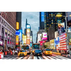 La Casa »Rush Hour in New Yorker« Glasbild Glasbild
