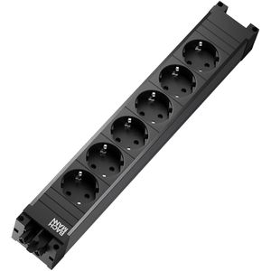 Bachmann Steckdosenleiste Step Base, mit GST18, 6-fach in schwarz
