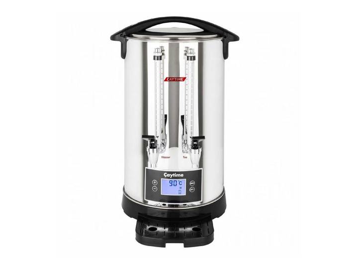 Caytime Teeautomat Caytime Teeautomat 6-30 Liter Digital Doppelwand Isolierung, 1500 W, Trockenlaufschutz, Dopplewändig, Metallhähne