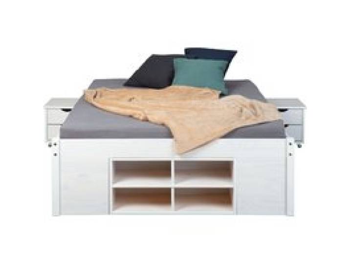 INTER LINK Lit en bois (blanc, 160 x 200 cm)