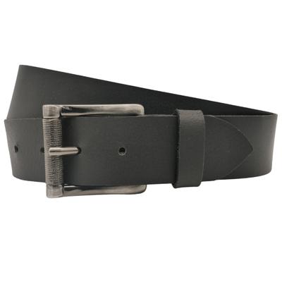Ledergürtel ANNAMATONI "AnnaMatoni Ledergürtel Fjord Ledergürtel Fjord", Herren, Gr. TW100 - 115cm Gesamtlänge, schwarz (schwarz 790), 100% Leder, Gürtel Ledergürtel