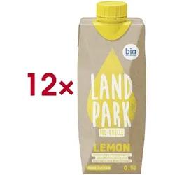 Landpark 12er-Pack BIO-Erfrischungsgetränk 500 ml »Lemon« gelb