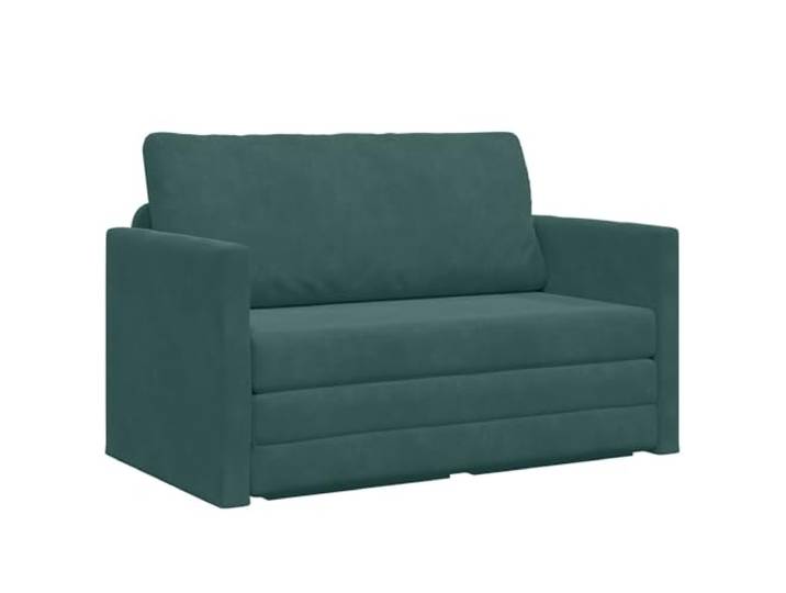 Todiikf Schlafsofa Samt Dunkelgrün 2-Sitzer Klappsofa 124x71x78 cm Bequemes 2-in-1 Schlafsofa aus Samt in Dunkelgrün für Wohnzimmer und Gästezimmer. Leicht umklappbar und stabil.