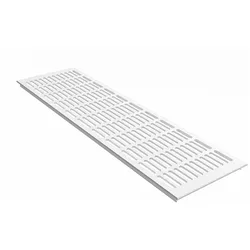 MS Beschläge Lüftungsgitter Stegblech Aluminiumgitter b 150mm x L 200mm Verkehrsweiß RAL9016