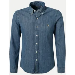 Slim-Fit Freizeithemd Blau S