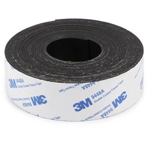 Böttcher-AG Magnetband schwarz, selbstklebend, 1mm Stärke, 30 mm x 5 m