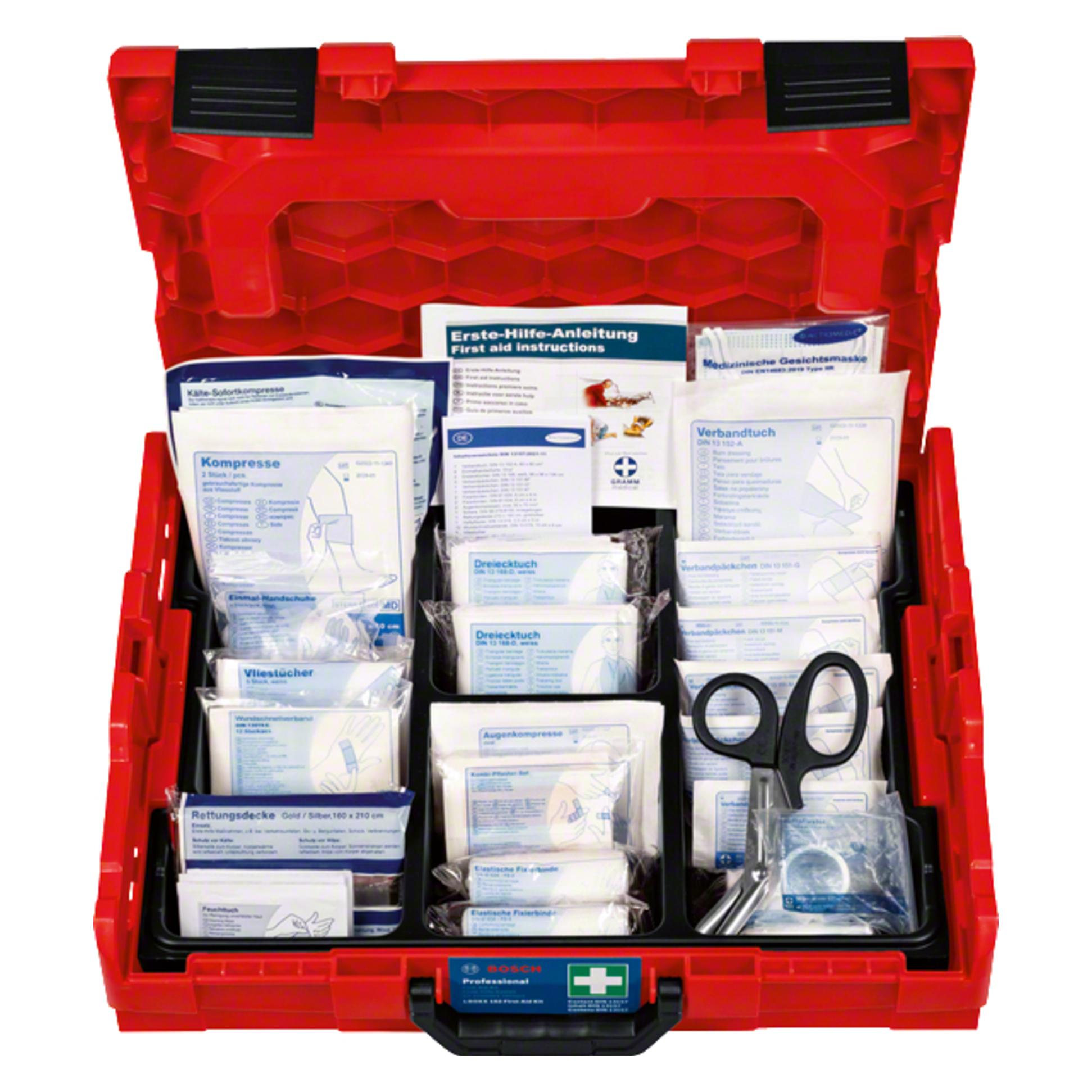 Bosch Professional Erste Hilfe Notfall L-BOXX 102 ERSTE-HILFE-SET PROFESSIONAL 1600A02X2R (Erste Hilfe Set Zubehör) (1600A02X2R)