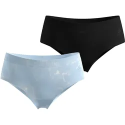 Odlo, Damen, Funktionsunterhose, Active Light Graphic 2 Pack (XL), Schwarz