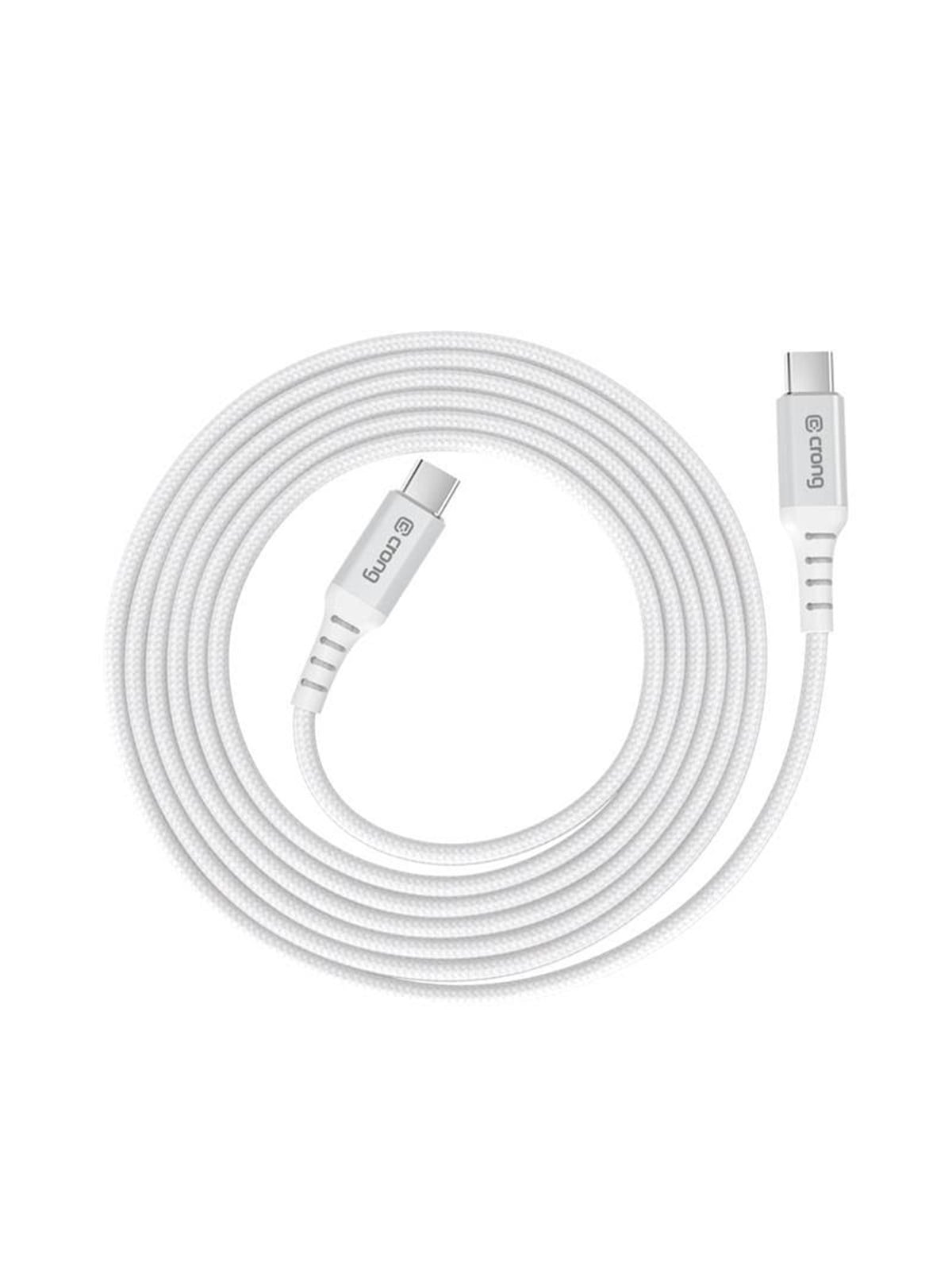 CRONG Armor Link - 60W PD 3A USB-C to USB-C Cable 150cm (White)