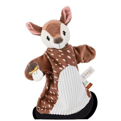 Schmusetuch Handpuppe Rehkitz 2in1 26x25cm auf