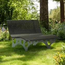 HOME DELUXE Wellenliege NIRA - Anthrazit