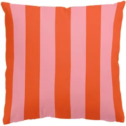 KISSENBEZUG PopArt Sommer Streifen Rosa Orange 40/40 cm