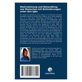 Umbreit Wahrnehmung und Behandlung von Menschen mit Behinderungen unter den Igbo (Deutsch, Softcover, Anne Nwanyieze Okwudire) (69150339)