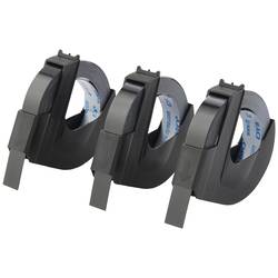 DYMO 3D 3er Set Kunststoff Bandfarbe: Schwarz Schriftfarbe: Weiß 9 mm 3 m S0847730