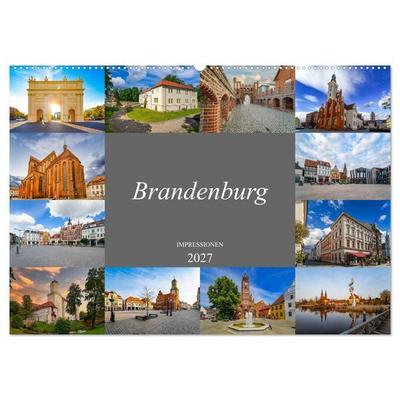 Brandenburg Impressionen (Wandkalender 2027 DIN A2 quer), CALVENDO Monatskalender
