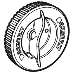 Geberit Deckel zu 242276001 Silent-PP Reinigungsstück d125