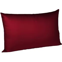 fleuresse Bettwäsche Mako Satin Colours 009100-4074 pflaume Kissenhülle 50x70 cm