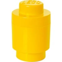 LEGO Storage Brick 1 rund gelb, Aufbewahrungsbox