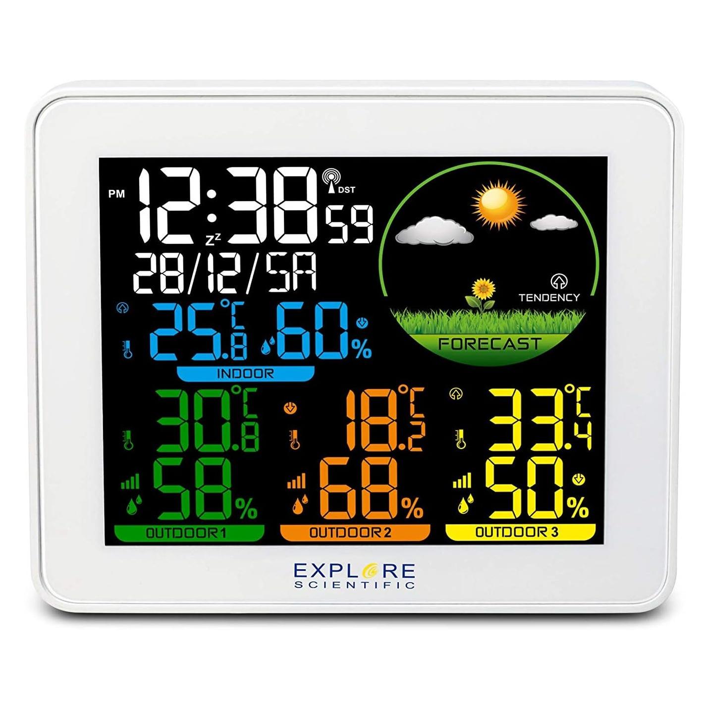Oregon Scientific OXS058 digitale Wetterstation Weiss Batterie (OXS058)
