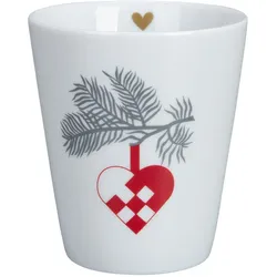 Krasilnikoff Happy Mug Christmas Heart, 330 ml
