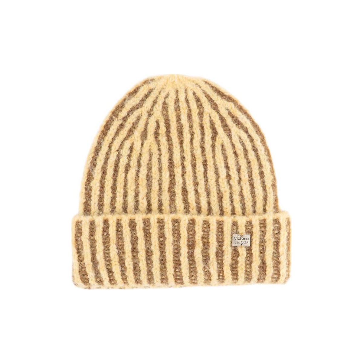 Victoria Gorro Punto Bicolor Women mostaza (52) D58 9126020-52-D58