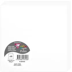 Pollen 250x Doppelkarte Pollen 135x135mm 210g - Weiß 2816C
