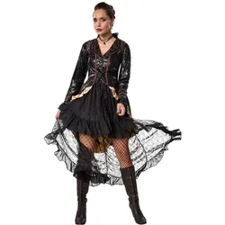 tectake® Frauenkostüm Steampunk Rebellin