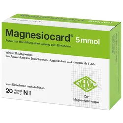 MAGNESIOCARD 5 mmol Plv.z.Her.e.Lsg.z.Einnehmen 20 St