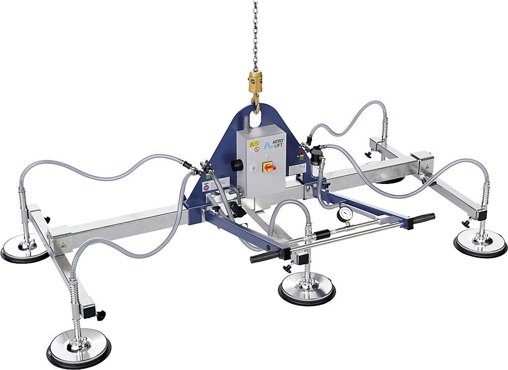 Vakuumheber AERO-BASIC, Tragfähigkeit 1000 kg, Scheiben-Ø 270 mm, 6 Scheiben AERO-LIFT
