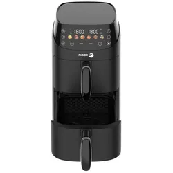 Fagor Heissluftfritteuse – – FG3301 – 5 l Fassungsvermögen – Zwei 2,5-l-Behälter – 6 Programme, Fritteuse