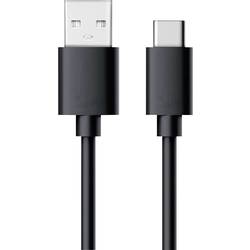 RealPower USB-Kabel USB 2.0 USB-A Stecker, USB-C® Stecker 0.60 m Schwarz 255650