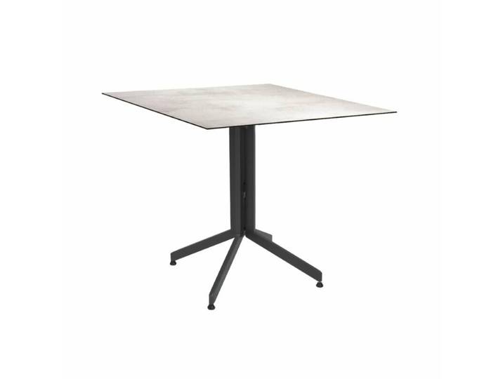 Stern Faro Bistrotisch Aluminium/HPL, Tischplatte quadratisch - Aluminium anthrazit , HPL Zement hell klappbar