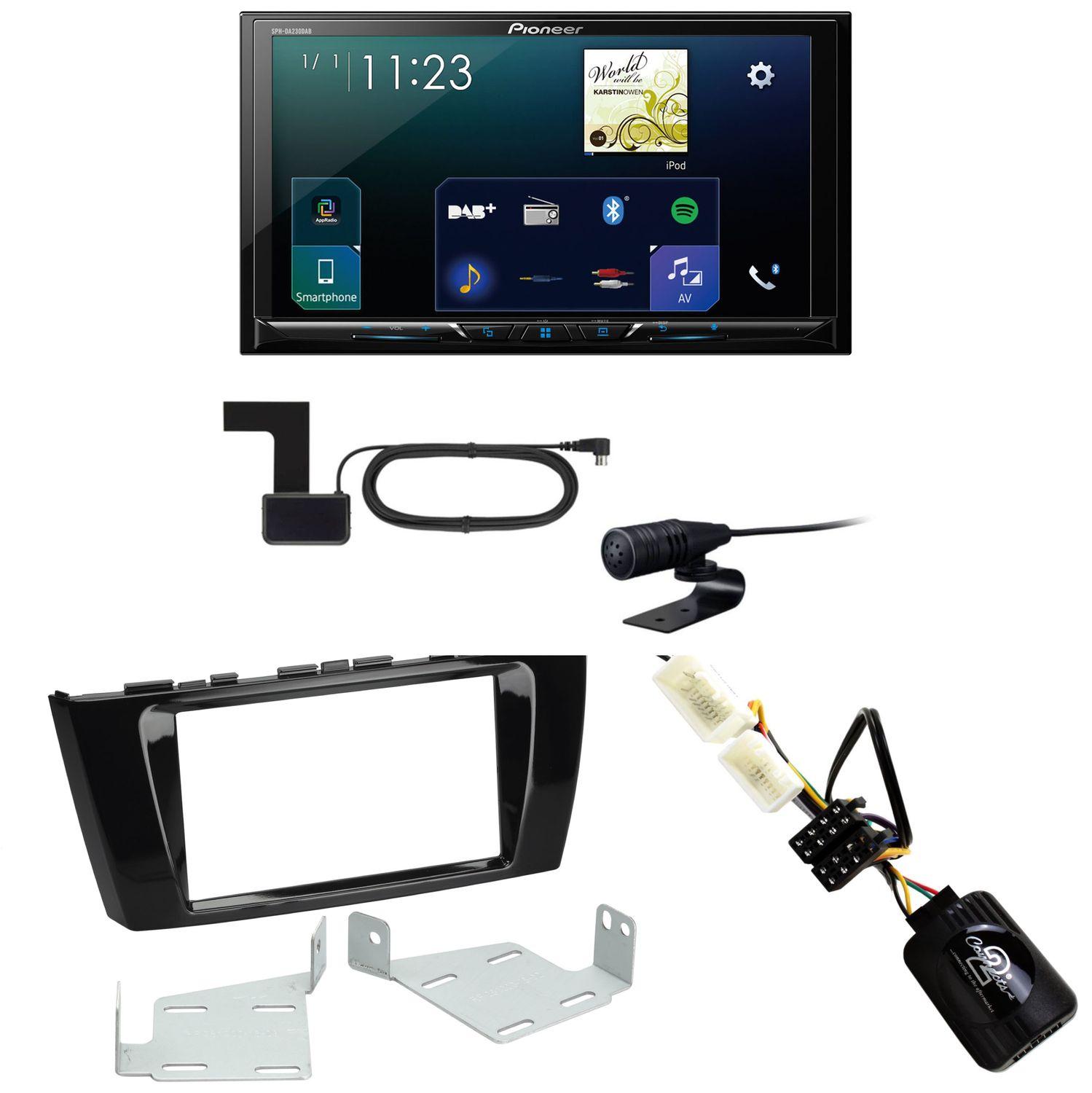 Pioneer SPH-DA230DAB CarPlay Android Auto Einbauset für Mitsubishi Space Star