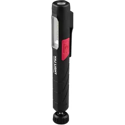 Helmuth A. Jensen, Arbeitsleuchte, LED pen light genopladelig 220+80 lumen med magnetisk kugleledsfod HAJ LIGHT (220 lm)