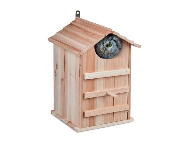 Relaxdays Nichoir d’extérieur pour chouettes