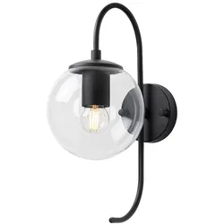 Schwarze Wandleuchte 15x27x36cm WellHome Baikal