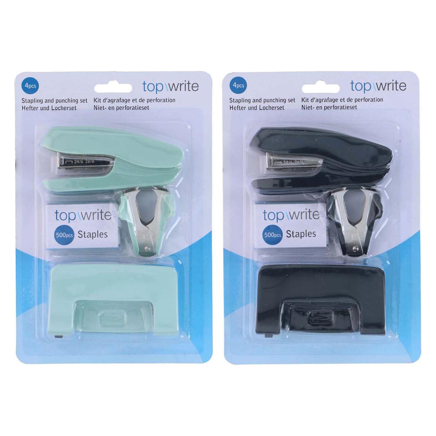 Topwrite Hefter- und Locher-Set 4-teilig (39944197)