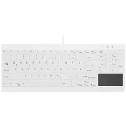 Contour Design Active Key Contour QuickClean Medizinische Tastatur IP68 Touchpad Kompakt Kabelgebunden Weiß DE C7412
