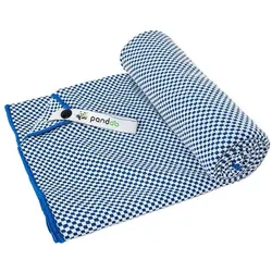 pandoo Badetuch Schachbrettmuster Größe S 40,0x80,0 cm blau