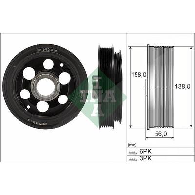 Schaeffler Ina Riemenscheibe, Kurbelwelle [Hersteller-Nr. 544018010] für Ford Usa, Ford