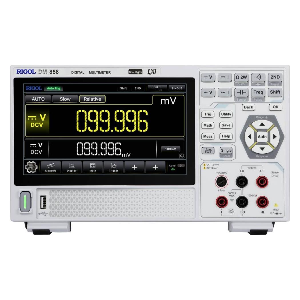 Rigol DM858 Tisch-Multimeter digital CAT I 1000 V, CAT II 300V Anzeige (Counts): 500000 (CAT I 1000V, CAT II 300V, Oszilloskop) (DM858)