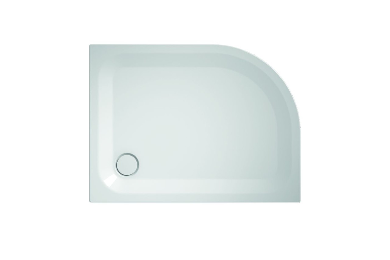 Bette 1/4-Kreis-Duschwanne Corner 5404, 90x80x3,5 cm ohne Schürze weiß Glasurplus, 5404-000PLUS 5404-000PLUS
