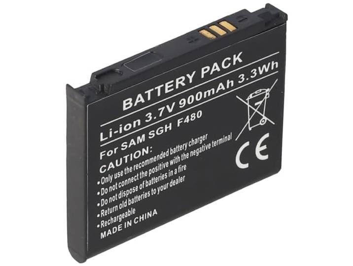 Batterij compatibel met Samsung SGH-F480, SGH-F480 Tocco, SGH-F488, SGH-F488E