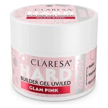Claresa Hard & Easy Building Gel Glam Pink 45g (Kunstnägel, Glam Pink) (5903819838442)
