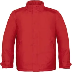 B&C Herren Winter Parka Real+ Winter-Jacke JM970 deep red XXL