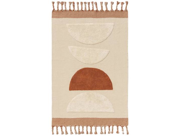 Tapis en coton orange 120x170